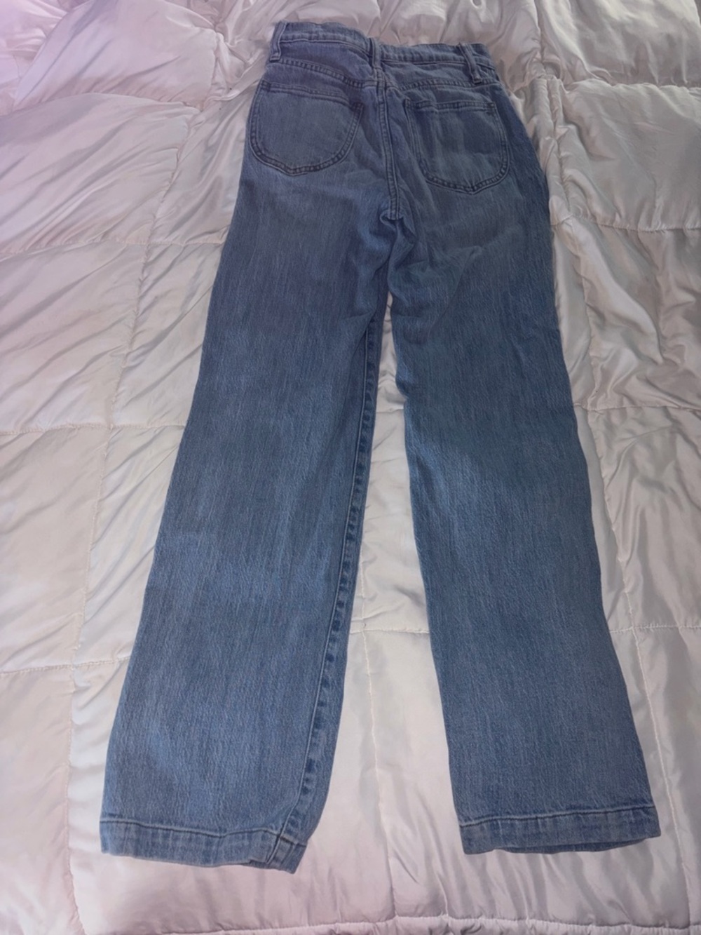 Madewell x Warm Classic Wide-Leg Women's Jeans in Light Blue - Picture 3 of 5